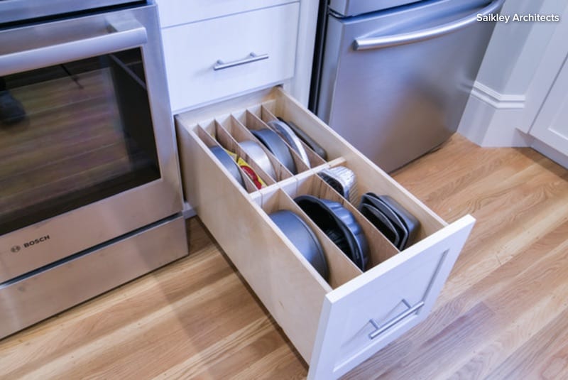 Houzz organize kitchen Saikley Architects