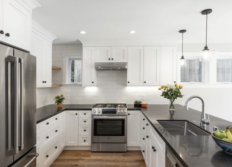 A Victorian home modern kitchen renovation by Saikley Architects.